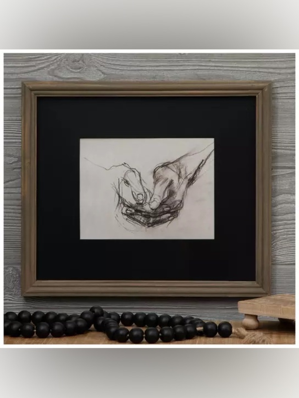 Cupped Hands Sketch Framed Wall Decor Hobby Lobby